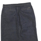 CALVIN KLEIN JEANS Womens Blue Denim Straight Knee Length Cotton Blend Skirt M