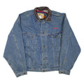 INTERNATIONAL DENIM Mens Blanket Lined Denim Jacket Blue XL