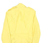 ZARA Womens Yellow Coat XS Polyester Blend Button Plain Stylish Lightweight