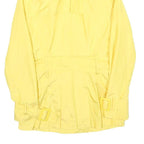 ZARA Womens Yellow Coat XS Polyester Blend Button Plain Stylish Lightweight