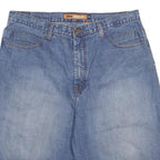 DNM ATTITUDE Mens Denim Blue Cotton Casual Shorts XL W37 Comfortable Fit