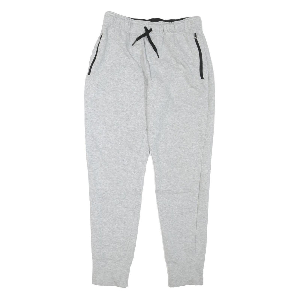 REEBOK Mens Joggers Grey Drawstring Slim Tapered S W28 L29 Cotton Blend