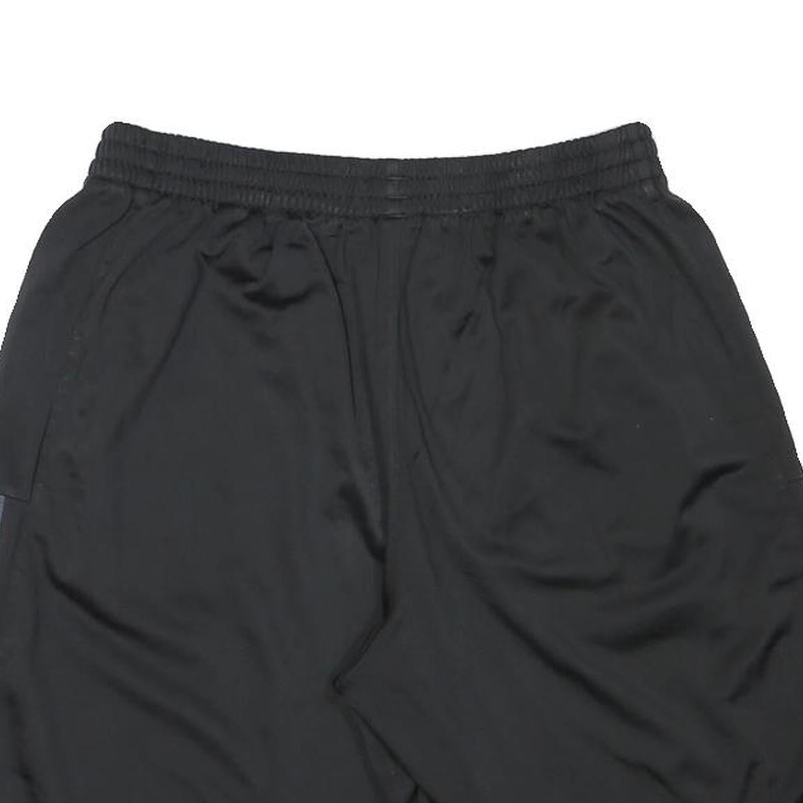 ADIDAS Mens Black Casual Sports Shorts M W27 Polyester Blend Stripe