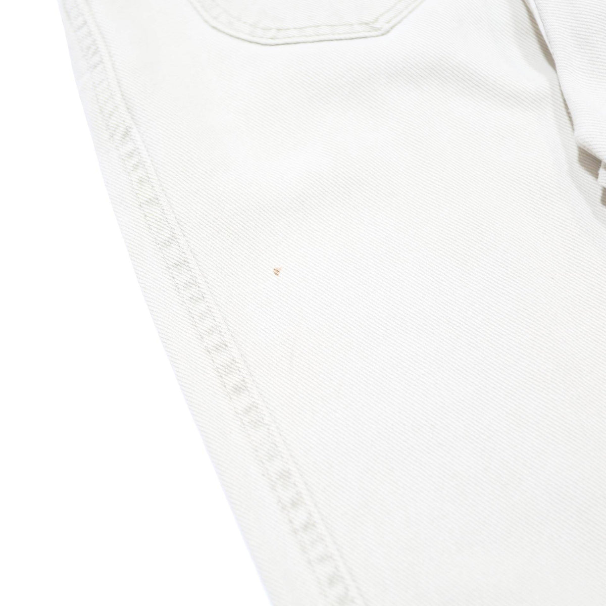 LL BEAN Womens Regular White Jeans Cotton Zip W24 L30 Classic Fit Casual