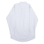 CINTAS Mens Light Blue Shirt L Button Down Collar Long Sleeve Cotton Blend