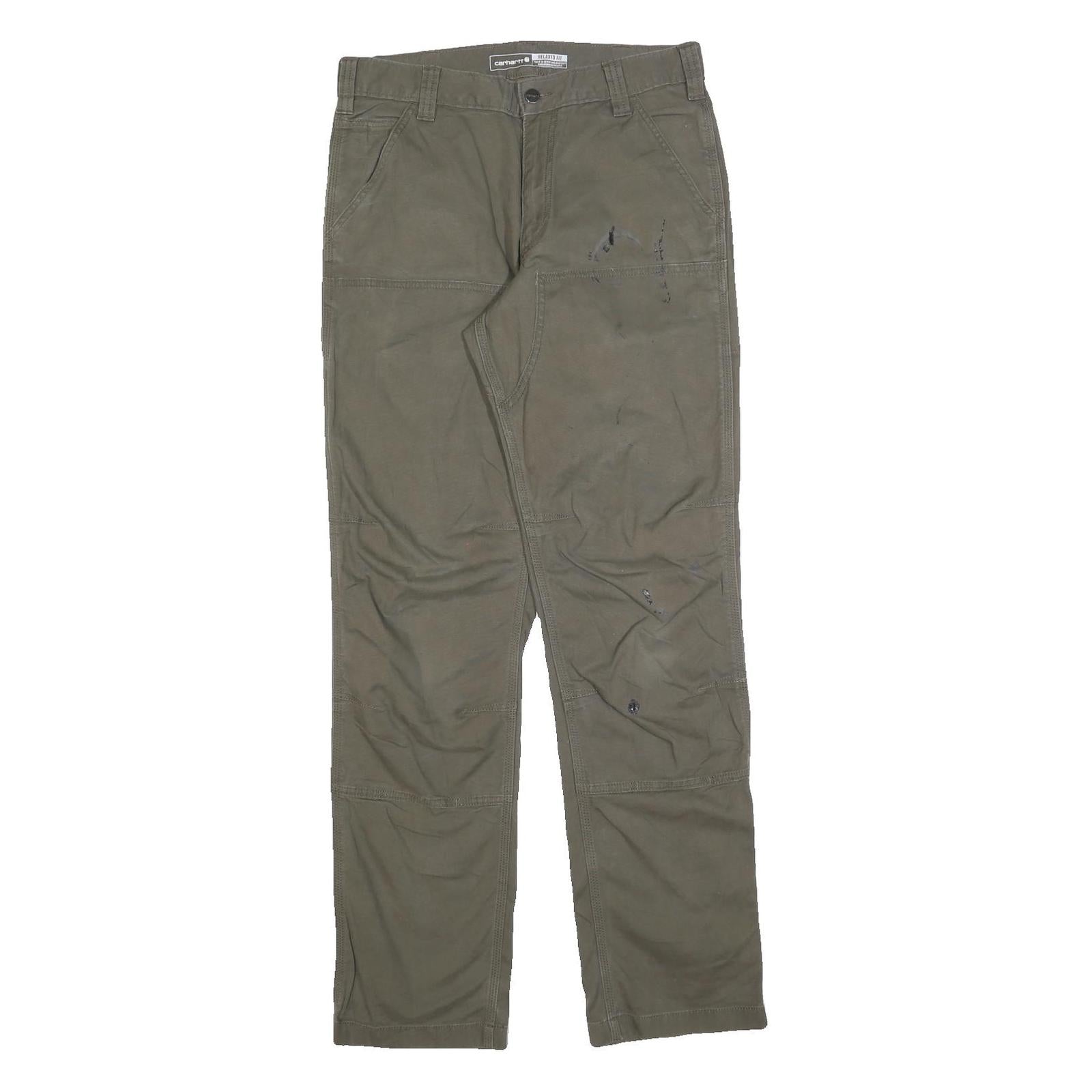 CARHARTT Mens Cotton Blend Relaxed Straight Fit Trousers W32 L34 Workwear