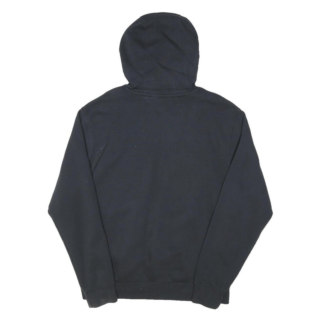 NIKE Mens Black Hoodie M Cotton Blend Pullover Swoosh Logo Casual