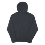 NIKE Mens Black Hoodie M Cotton Blend Pullover Swoosh Logo Casual