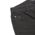 TOMMY HILFIGER Womens Slim Black Skinny Denim Jeans W30 L31 Stylish Zip Closure