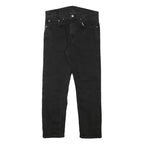 LEVI'S 502 Mens Jeans Black Regular Straight Denim Medium W30 L26 Classic Cotton