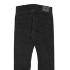LEVI'S 502 Mens Jeans Black Regular Straight Denim Medium W30 L26 Classic Cotton