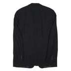 BOSS HUGO BOSS Mens Black Classic Wool Blend Jacket XL Plain Formal Button
