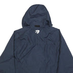 NIKE Mens Navy Blue Sports Logo Zip Hooded Jacket XL Polyester Blend Plain