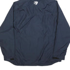 NIKE Mens Navy Blue Sports Logo Zip Hooded Jacket XL Polyester Blend Plain