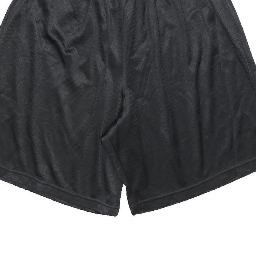 CHAMPION Mens Black Casual Shorts L W28 Sportswear Logo Polyester Comfort
