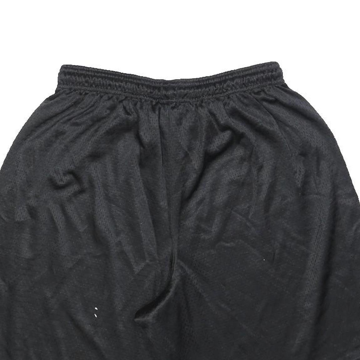 CHAMPION Mens Black Casual Shorts L W28 Sportswear Logo Polyester Comfort