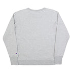CHAMPION Womens Grey Pullover Crew Neck Sweatshirt M Cotton Blend Casual