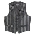 PIERRE CARDIN Mens Blazer Waistcoat Black Striped M