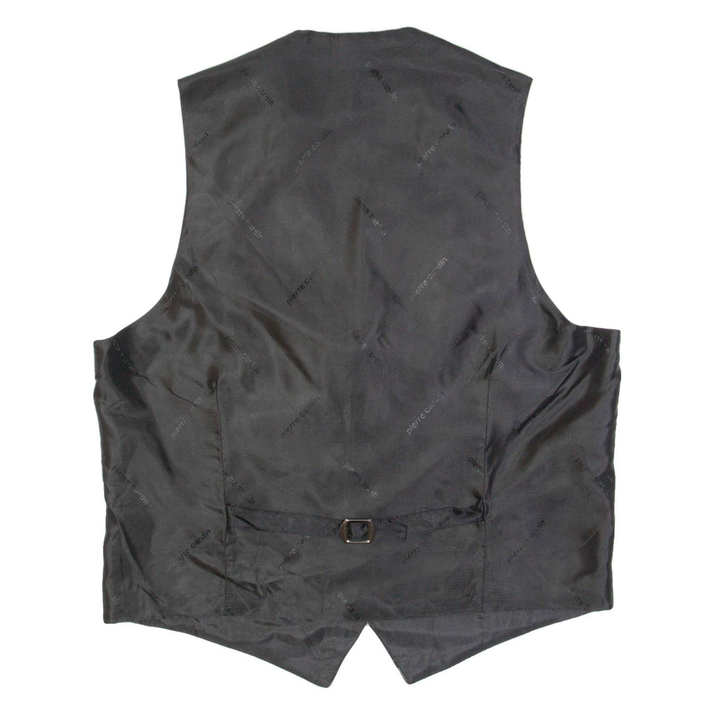 PIERRE CARDIN Mens Blazer Waistcoat Black Striped M
