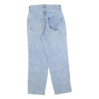 Womens Light Blue Relaxed Fit Straight Denim Cotton Blend Jeans W26 L28 Casual