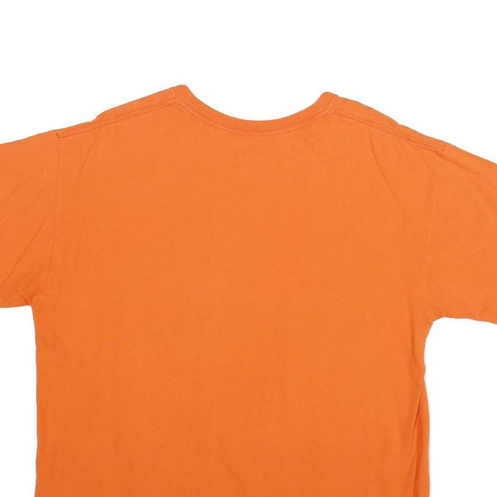 MAJESTIC Mens Orange San Francisco Baseball Graphic T-Shirt L Short Sleeve Crew