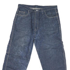 GALAPO Mens Jeans Blue Regular Straight Denim W36 L27 Workwear Style