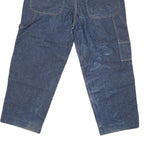 GALAPO Mens Jeans Blue Regular Straight Denim W36 L27 Workwear Style