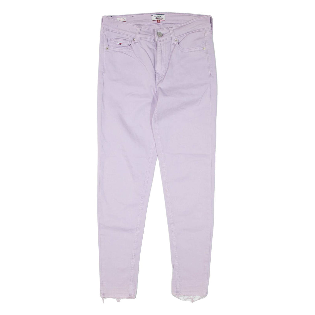 TOMMY JEANS Womens Jeans Purple Regular Skinny W27 L26
