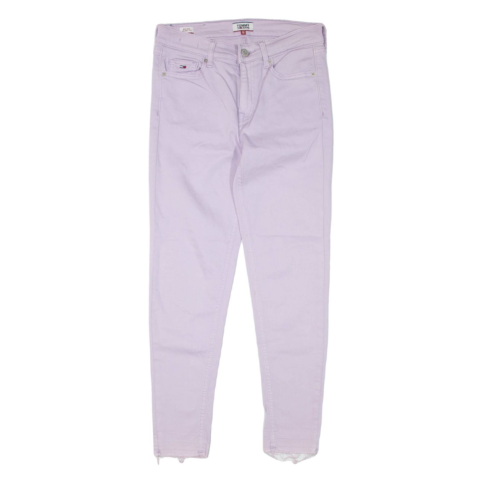 TOMMY JEANS Womens Jeans Purple Regular Skinny W27 L26