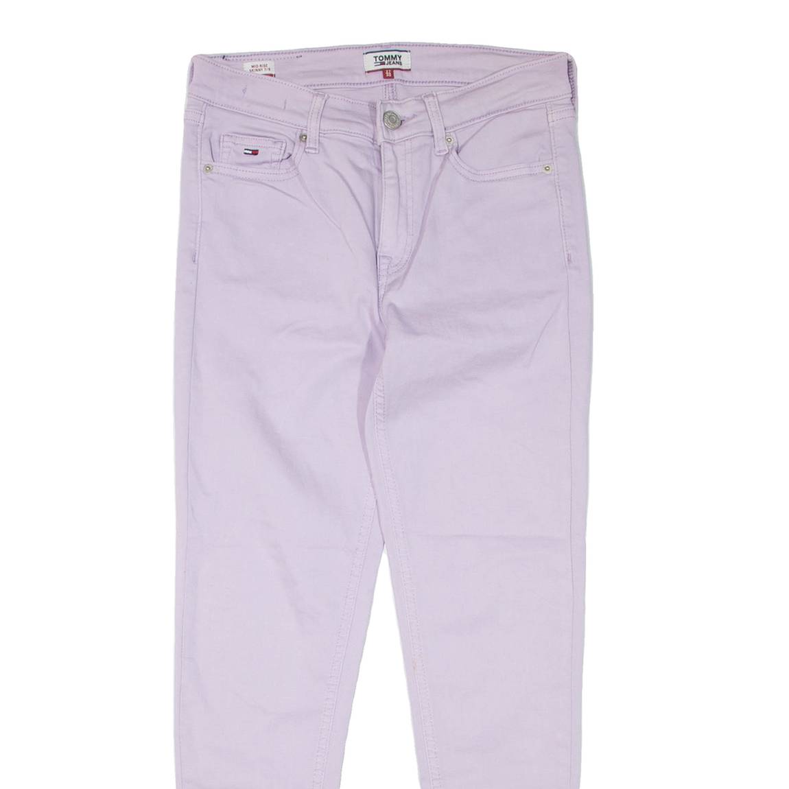 TOMMY JEANS Womens Jeans Purple Regular Skinny W27 L26
