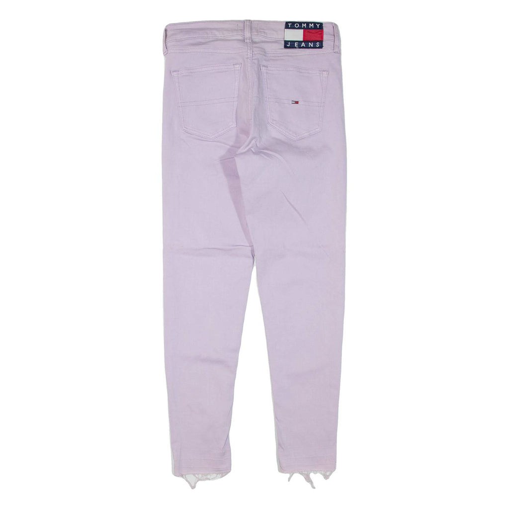 TOMMY JEANS Womens Jeans Purple Regular Skinny W27 L26