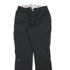 KOI Womens Cotton Blend Black Regular Straight Trousers W28 L30 Casual Workwear