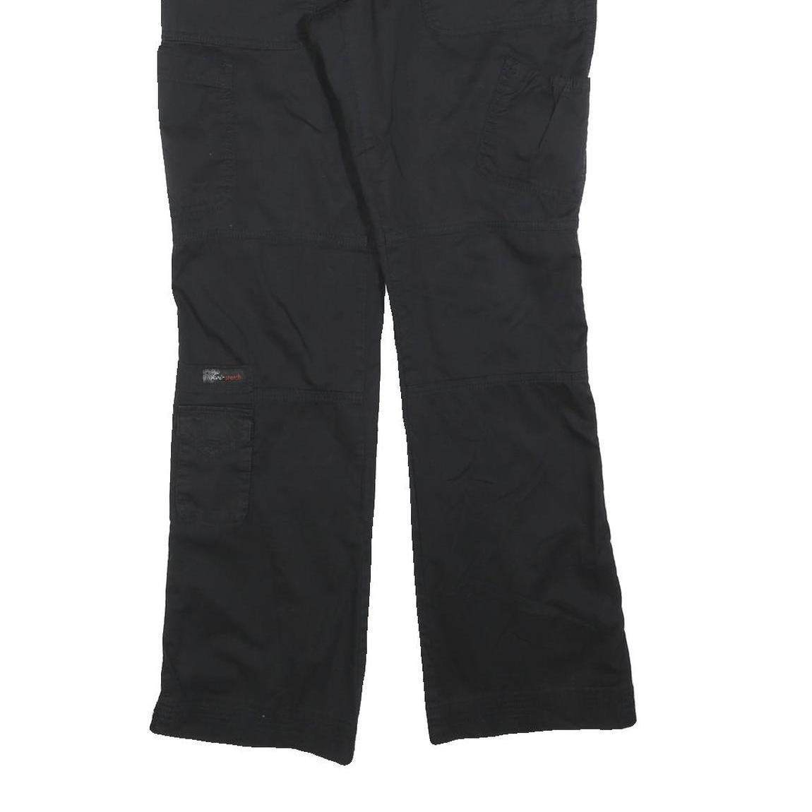 KOI Womens Cotton Blend Black Regular Straight Trousers W28 L30 Casual Workwear