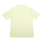 KAPPA Mens Cream Short Sleeve Plain Cotton Polo Shirt L Classic Fit Casual