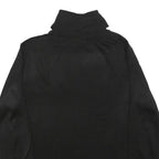 TOMMY HILFIGER Womens Black Plain Pullover Roll Neck Basic Knit M Acrylic Jumper