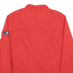 MCGREGOR Mens Red Lightweight Jacket L Polyester Blend Plain Zip Casual