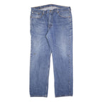 LEVI'S 751 02 Mens Jeans Blue Relaxed Straight Denim Medium W40 L32 Classic Zip