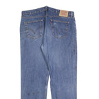 LEVI'S 751 02 Mens Jeans Blue Relaxed Straight Denim Medium W40 L32 Classic Zip