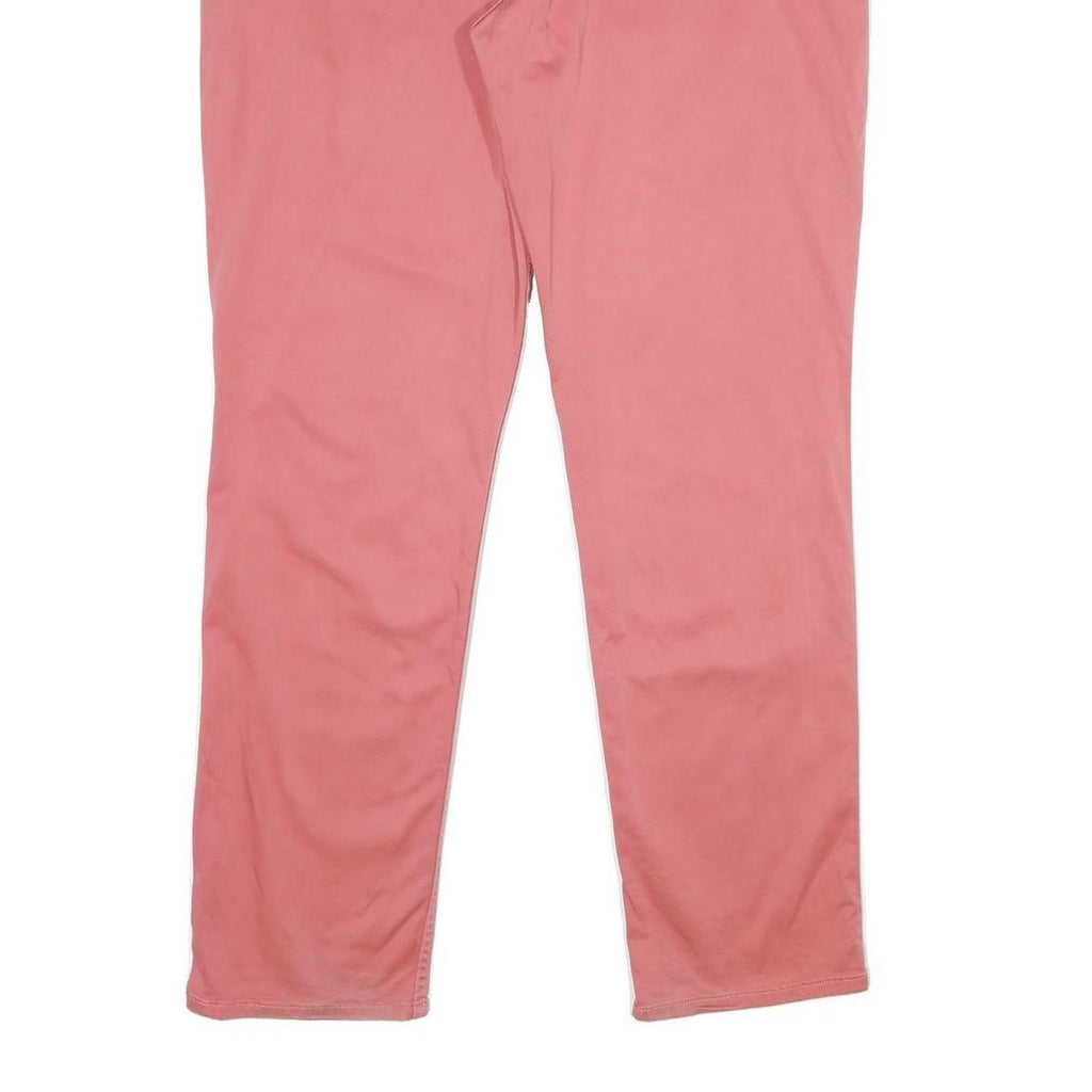 LEVI'S Womens Cotton Blend Pink Relaxed Straight Trousers W38 L33
