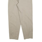 RUBY Womens Beige Relaxed Straight Trousers W30 L30 Casual Lightweight Zip