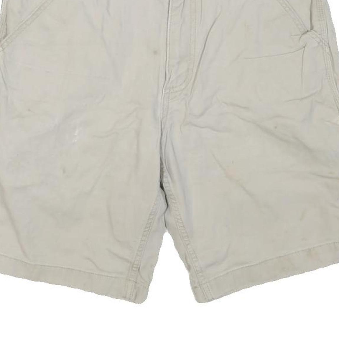 CARHARTT Mens Cotton Blend Beige Casual Shorts M W31 Relaxed Fit Utility