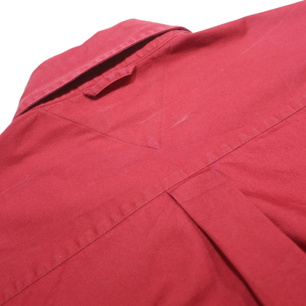 TOMMY HILFIGER Mens Red Shirt XL Classic Button Up Cotton Casual Long Sleeve