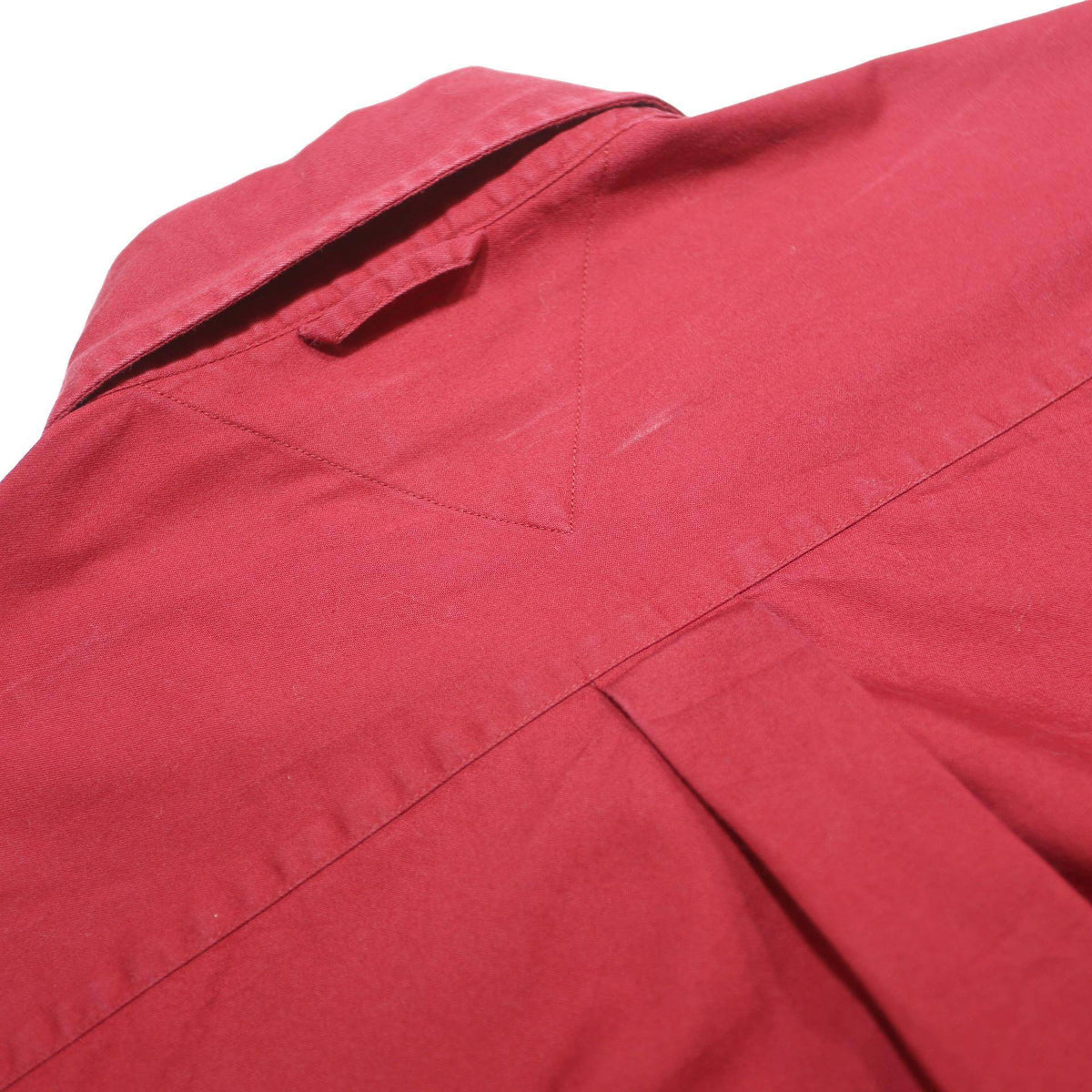 TOMMY HILFIGER Mens Red Shirt XL Classic Button Up Cotton Casual Long Sleeve