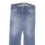 LEVI'S 501 Mens Jeans Blue Regular Straight Denim Medium W38 L34 Classic Button