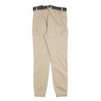 TALLY WEIJL Womens Cotton Blend Beige Slim Cargo Trousers W28 L28 Belted