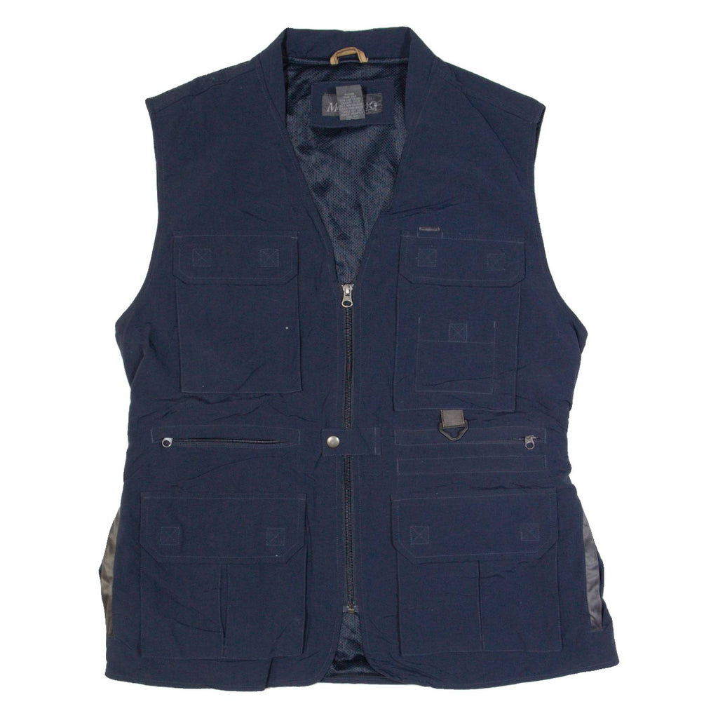 MAGELLAN'S Utility Mens Gilet Blue L