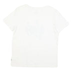 VANS Mens White Black Logo Graphic T-Shirt M Short Sleeve Crew Neck Casual