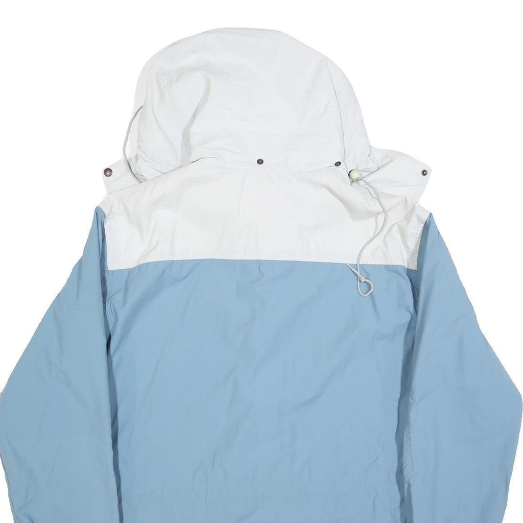 MAMMUT Mens Blue & White Outdoor Jacket L Polyester Blend Zip Hooded