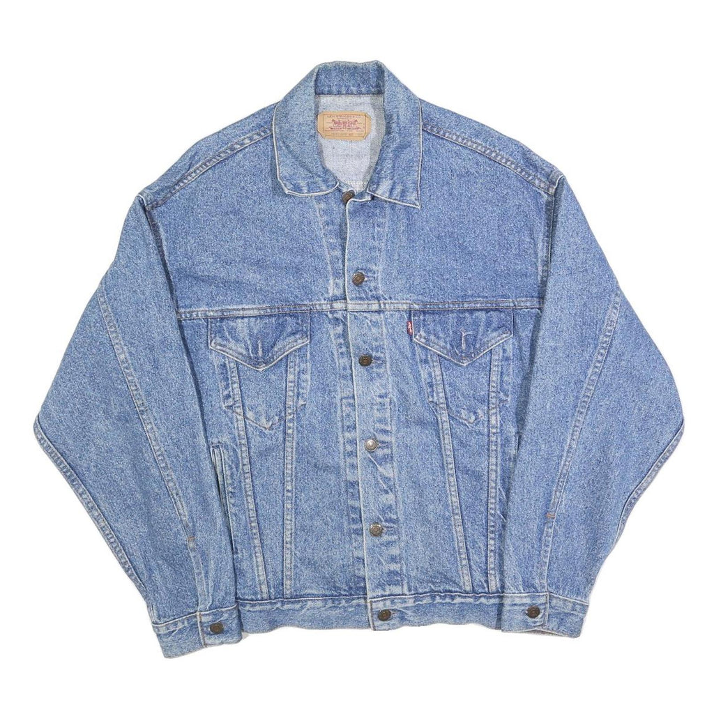 LEVI'S Mens Blue Denim Cotton Button Jacket M Classic Casual Vintage Style