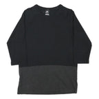 NIKE Mens Black & Dark Grey Sweatshirt Crew Neck M Cotton Blend Pullover Casual